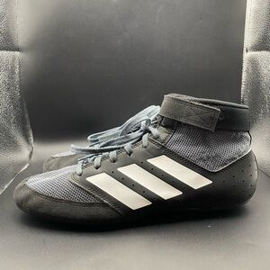 Adidas Mens Mat Hog 2.0 Wrestling Shoe FZ5391 Black/Onyx/White Size US 10